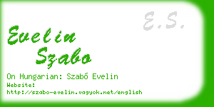 evelin szabo business card
